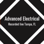 The HIU logo with the words advanced electical, recorded live Tampa, FL written on top of a black and white background.